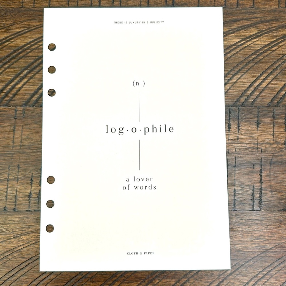 Cloth & Paper Planner